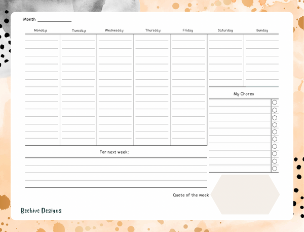 Desk Weekly Notepad