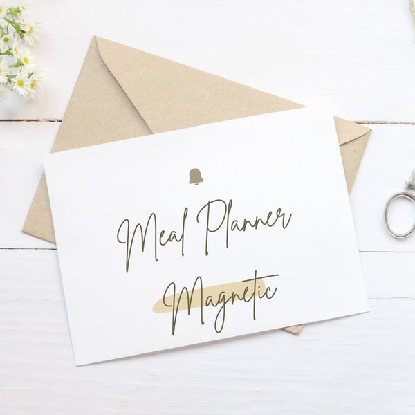 Magnetic Meal Planner | Stylish & Reusable